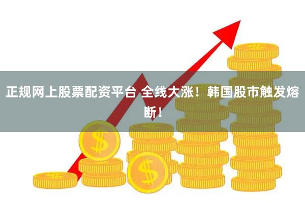 正规网上股票配资平台 全线大涨！韩国股市触发熔断！